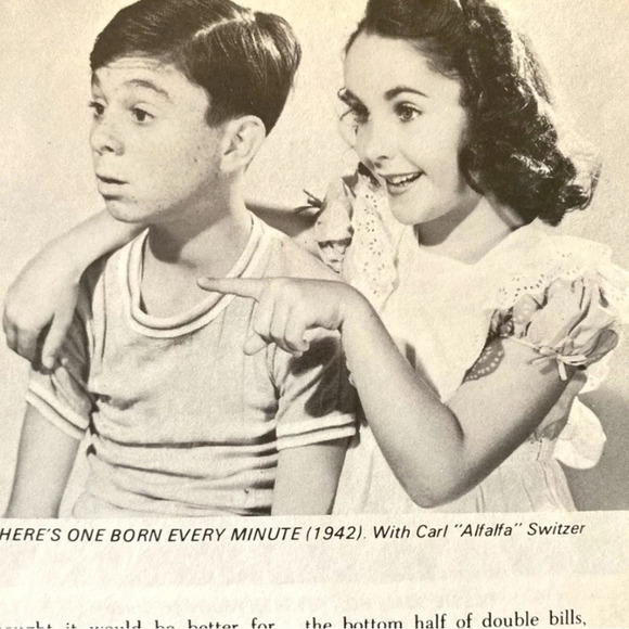 VINTAGE 1973 The Pictorial Treasury of Film Stars: Elizabeth Taylor | Hardcover - Picture 5 of 11